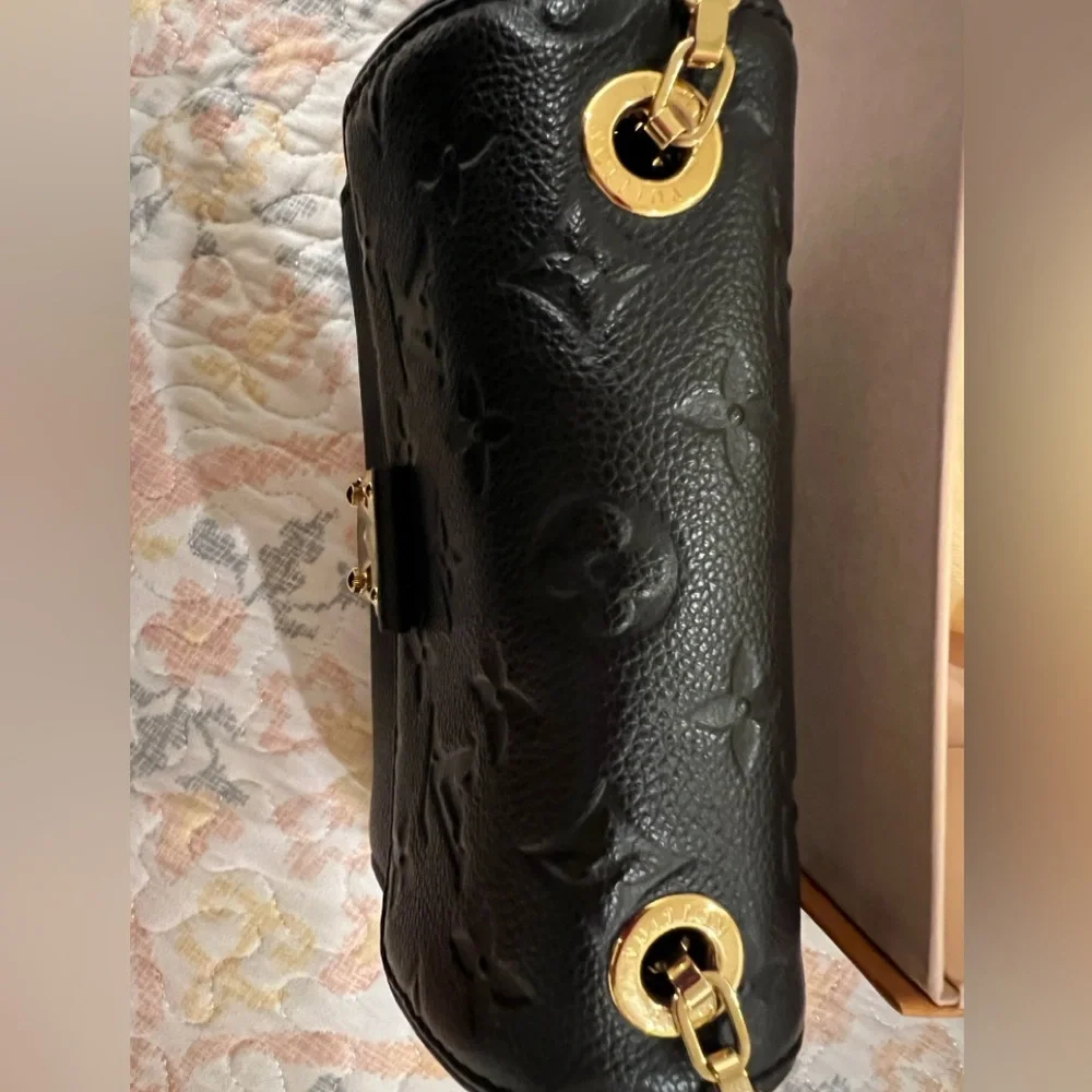 Authentic Louis Vuitton Empreinte St. Germaine BB Noir black leather bag - Picture 8 of 9